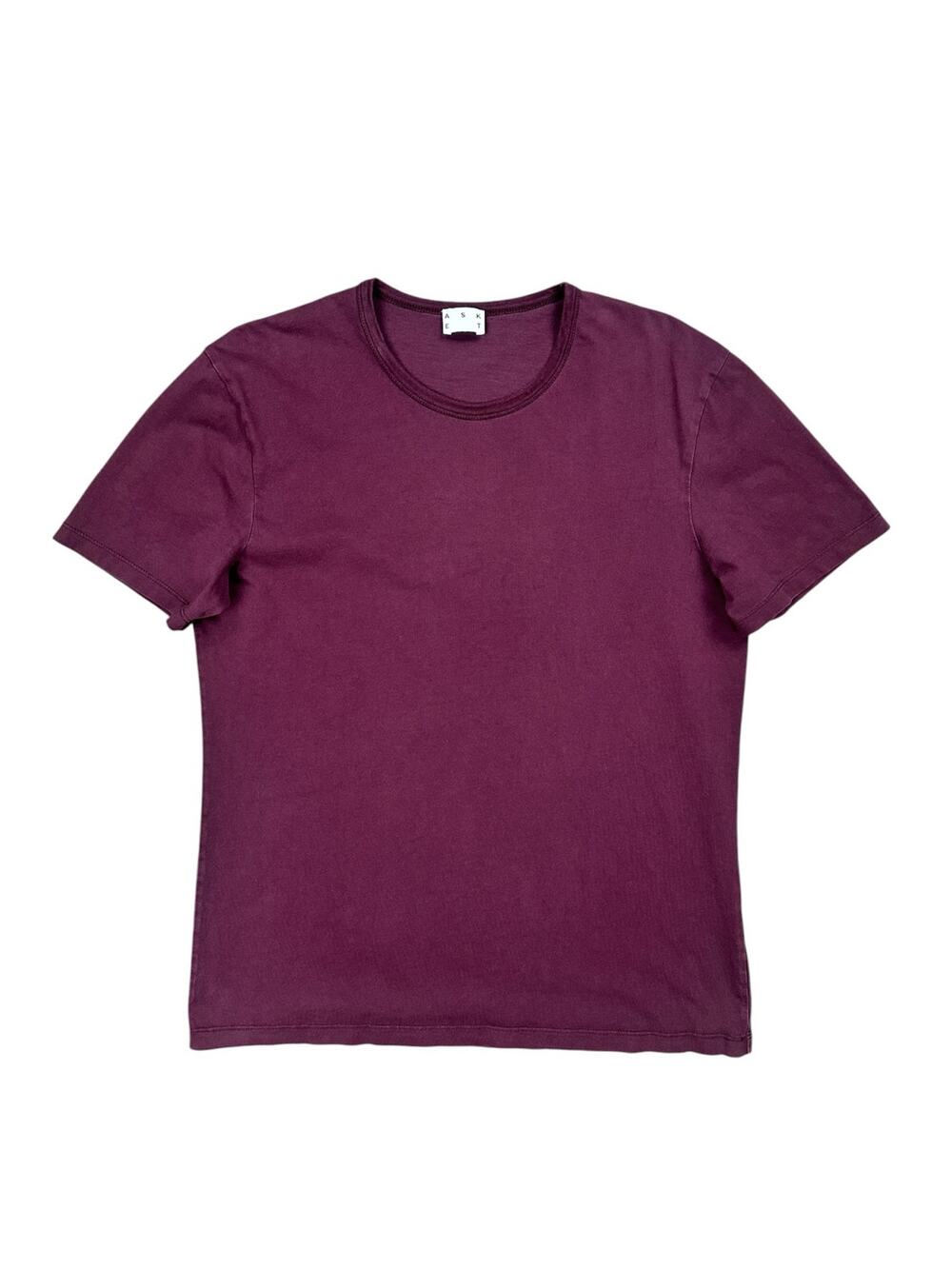Asket The T-Shirt Maroon — Size Medium